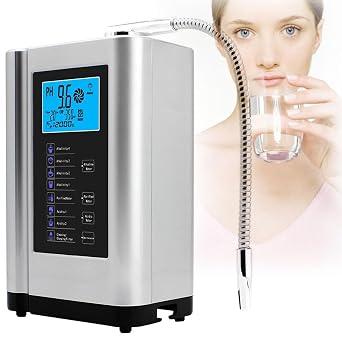 Water Purifier Machine Water Ionizer | Aqua Ionizer | Home Alkaline Water Filtration System | Produces pH 3.5-10.5 Alkaline Water | Up to -500mV ORP |7 Water Settings|Intelligent Voice,Silver