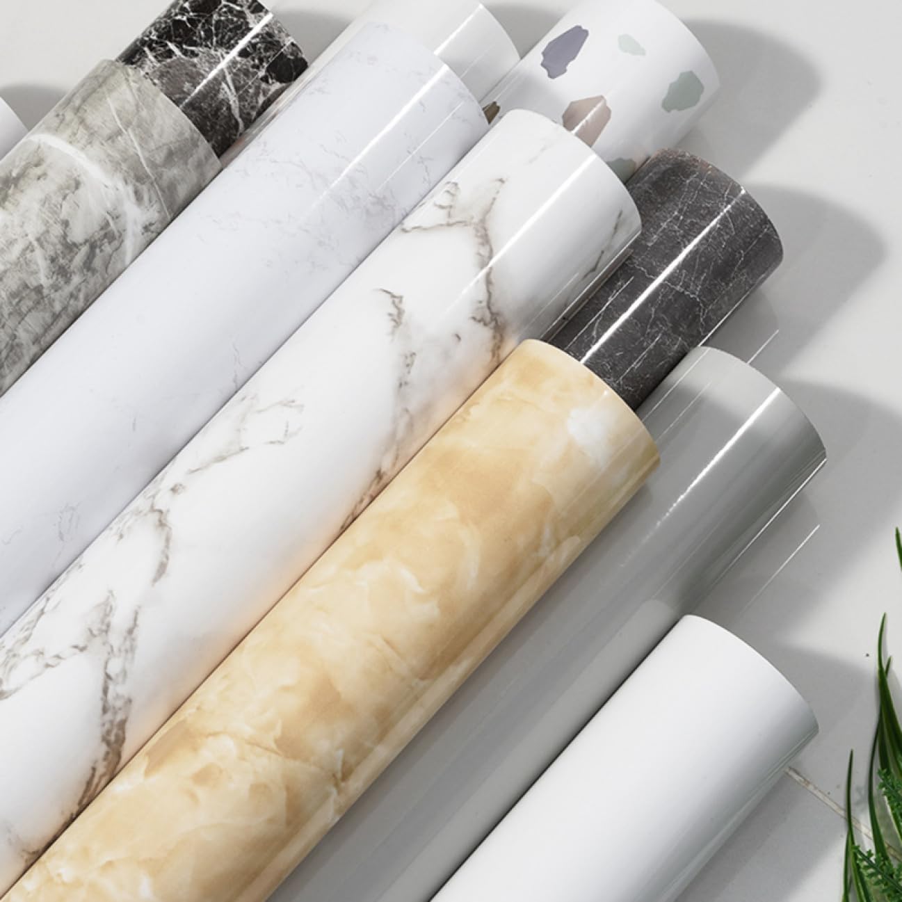 [CUNW] 大理石 壁紙シール リメイクシート 大理石調壁紙 大理石柄 光沢 大理石シート 防水 柄2 防汚 防油 ウォールステッ