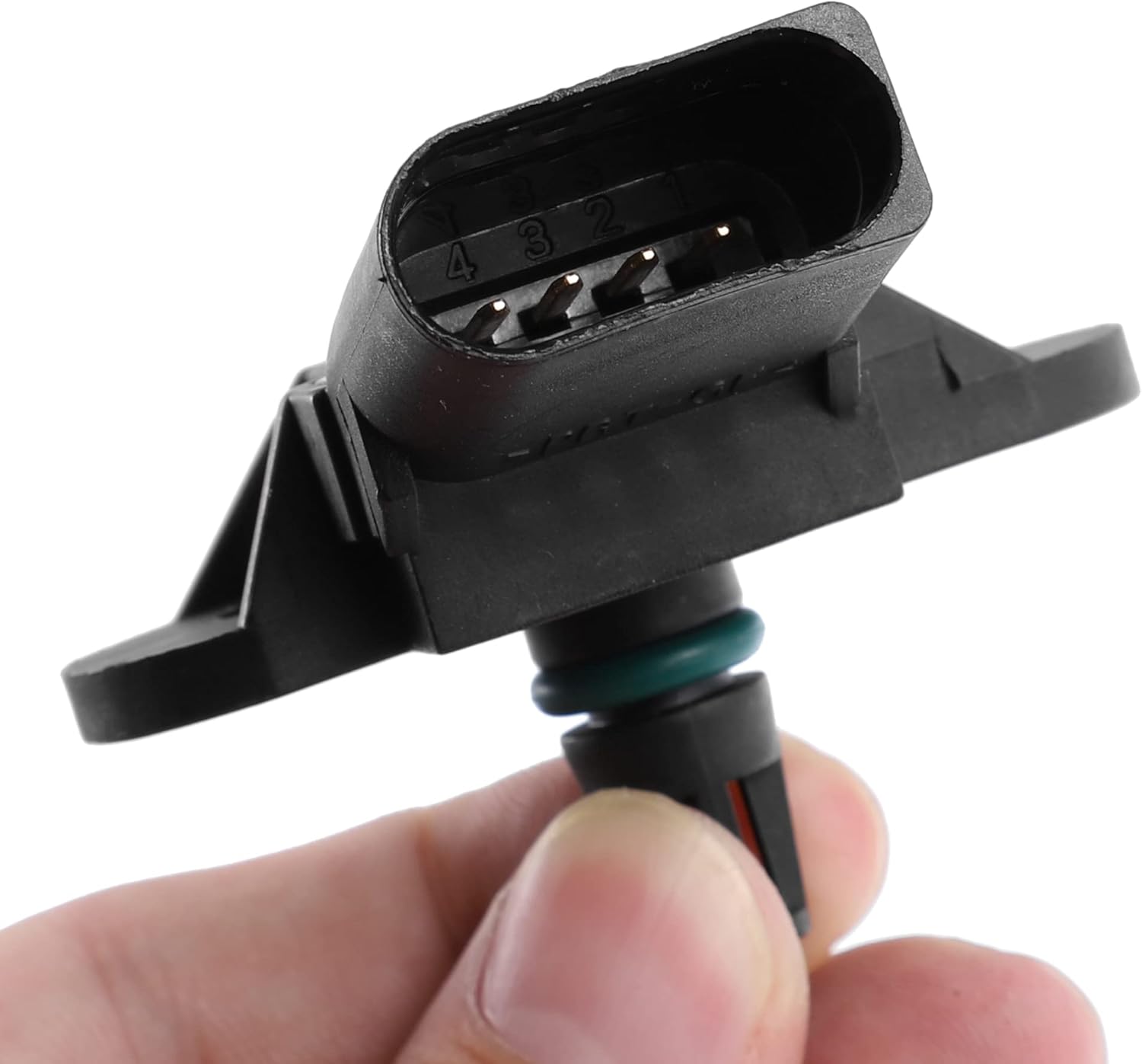 MAP Manifold Air Pressure Sensor, for Map Manifold Air Pressure Sensor Replacement 036906051C Abs Black