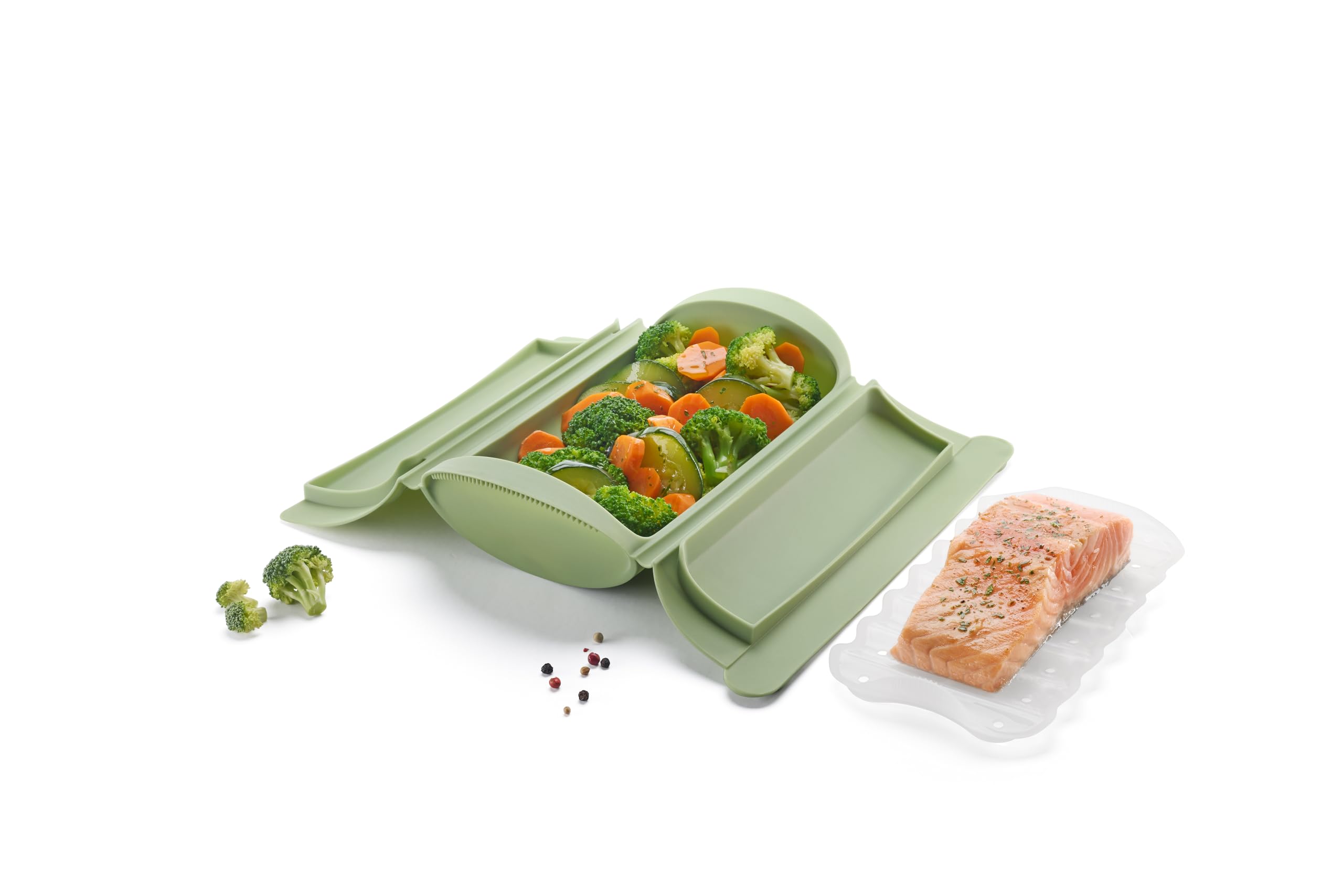 Lékué Cooker a vapore con vassoio in silicone 1,2 persone