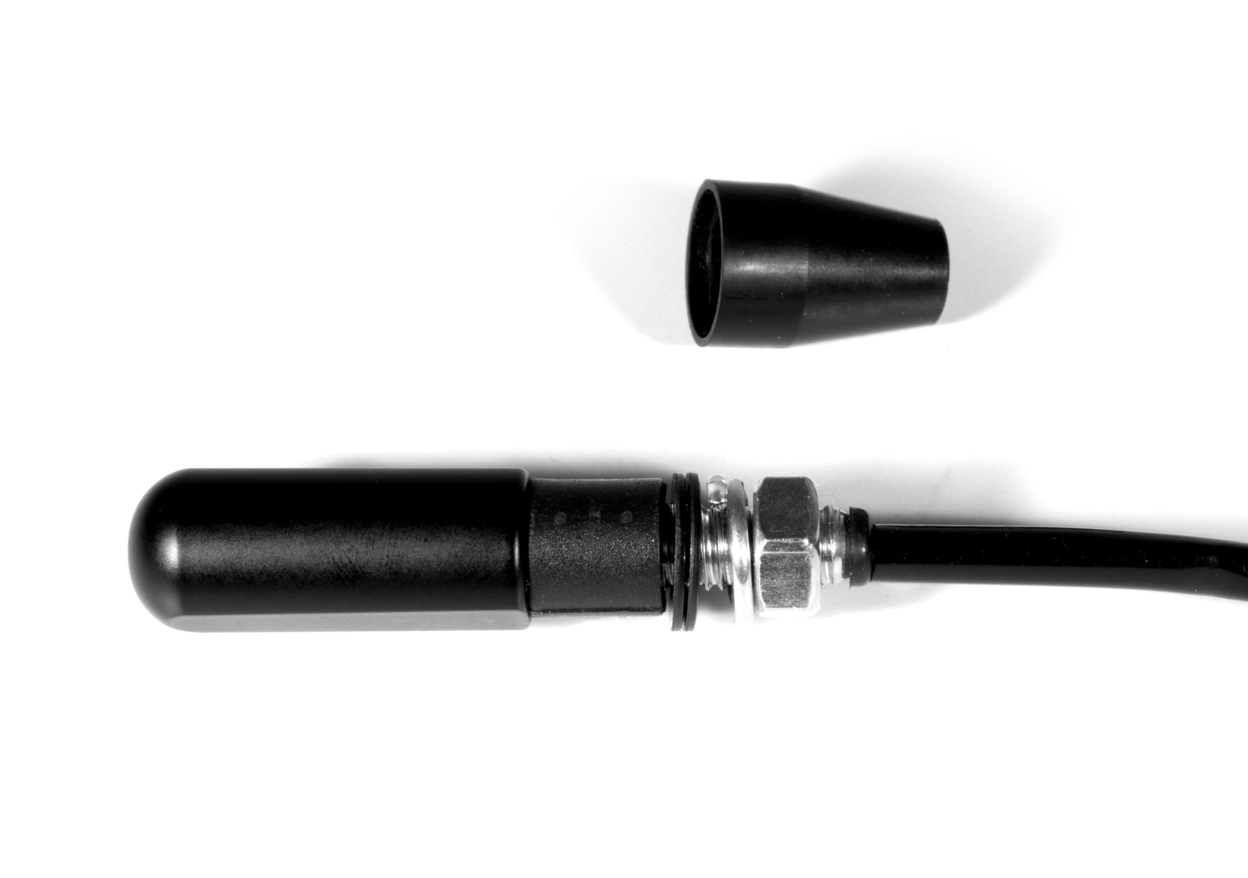 Mini Blinker Micro Stake LED Set Schwarz Getönt Alu ECE - Für Harley Chopper Custom