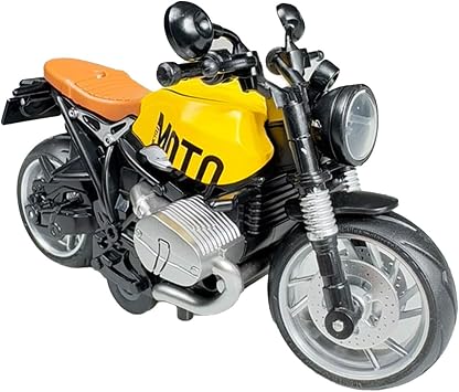 Işıklı ve Müzikli Model Motor Sesli Çek bırak DieCast Modelleri Sarı 14Cm