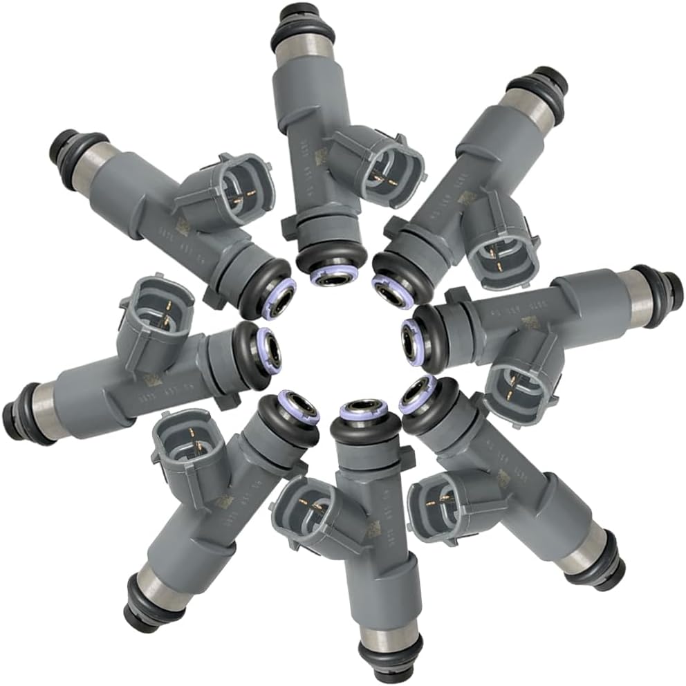 8 PCS Fuel Injectors Compatible for Frontier 4.0L 2006-2019 Armada Titan 5.6LV8 2006-2015 16600-ZJ50A