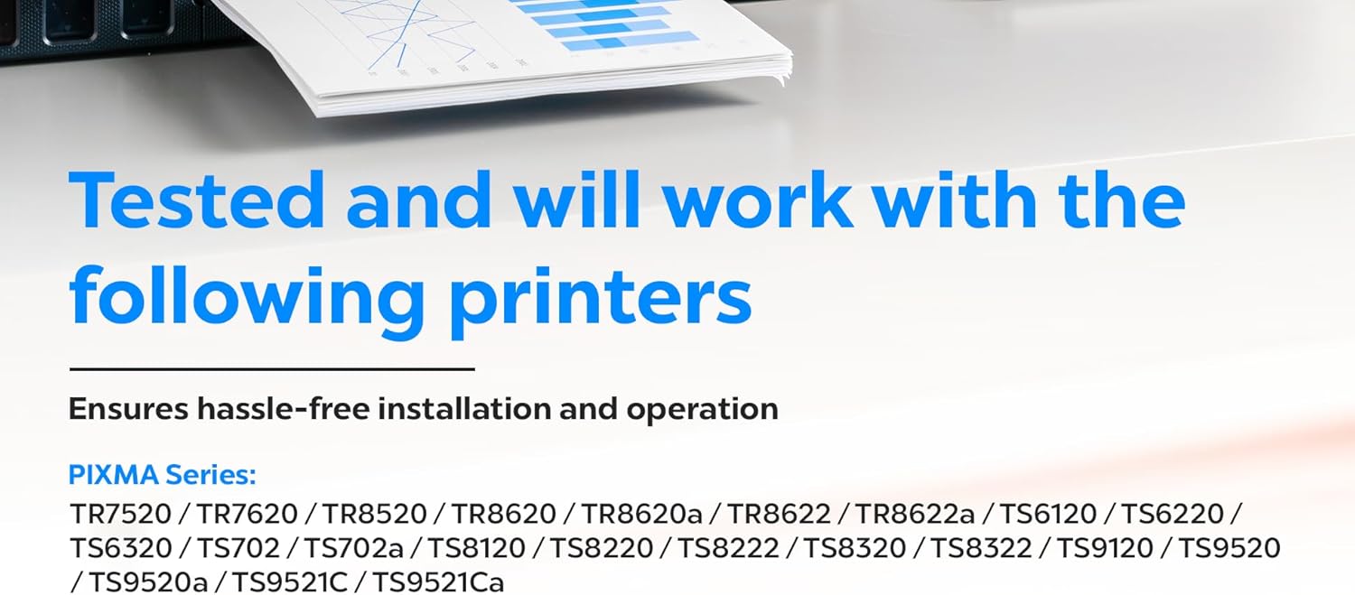 280XXL 281XXL Replacement Combo Pack Ink Cartridges for Canon PIXMA TR7520, TR7620, TR8620, TR8620a, TR8622, TR8622a, TS6120, TS6220 Printers (1 PG Black, 1 Black, 1 Cyan, 1 Magenta, 1 Yellow) - Image 2