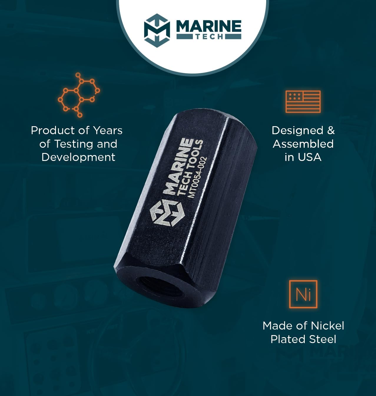 Marine Tech Tools Prop Shaft and Bearing Puller, Prop Shaft Puller, Yamaha Bearing Carrier Removal Tool, Fits Yamaha 20-30HP, Boat Outboard Propeller Puller