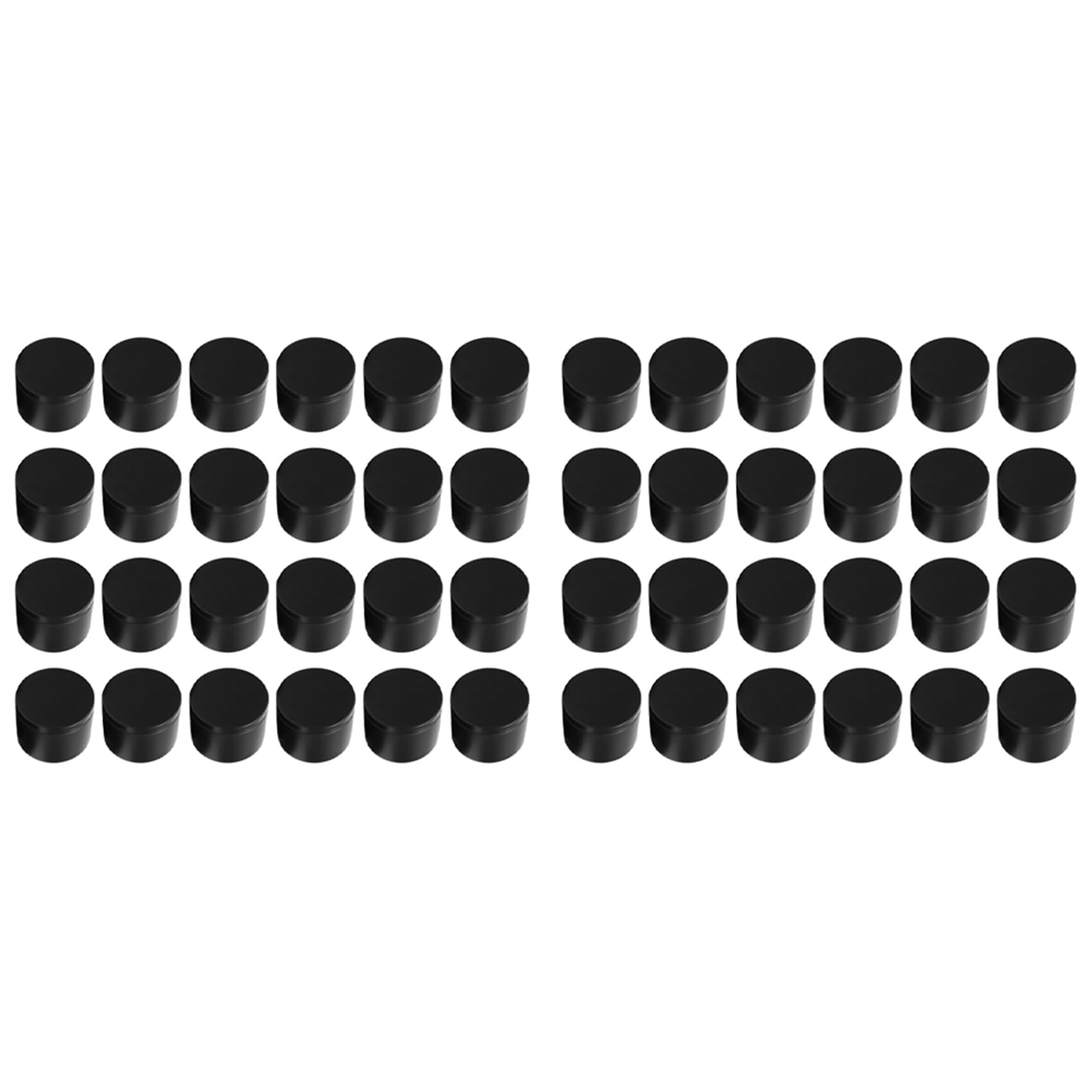 Hndhbfgrt 48Pcs Black Candle Tins, 4Oz Empty Candle Tin with Lids for DIY Candles Making, Matte Full Candle Jars for Candle Making