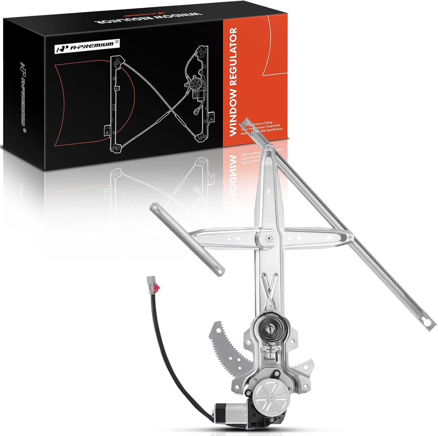 A-Premium Power Window Regulator with Motor Compatible with Honda Civic 1996-2000 Hatchback Coupe Front Right Passenger Side