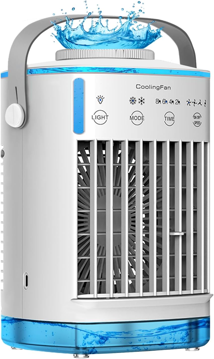 Portable Air Cooler,5-in-1 Smart Mobile AC | Dual… Portable Air Cooler,5-in-1 Smart Mobile AC | Dual…