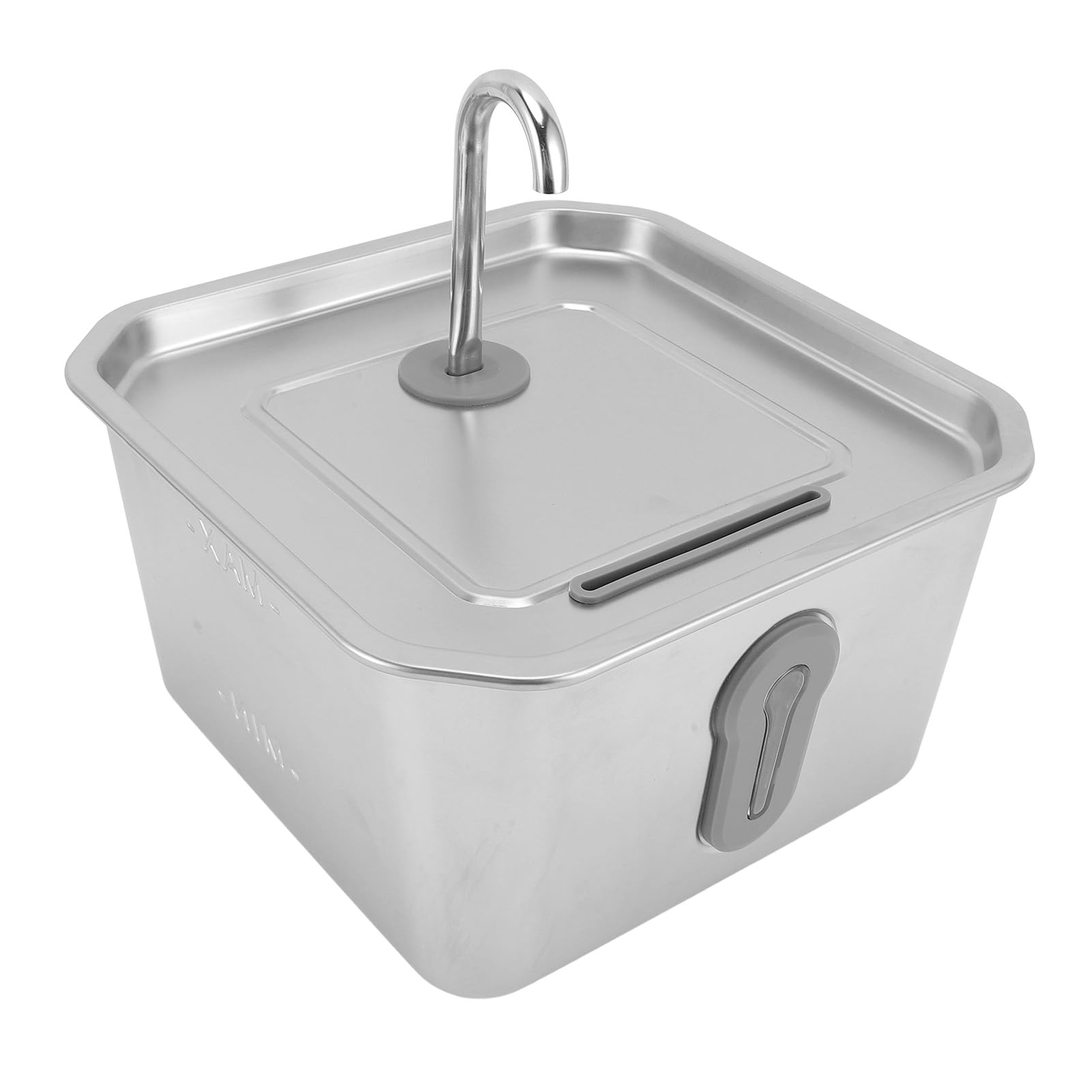 Fuente de Agua de Mascotas de Acero Inoxidable Automático 3.5L Tazón Filtrado de Gran Capacidad para Amantes de los Gatos y Perros