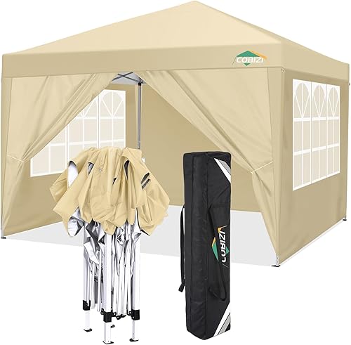 Miniatura 20 de COBIZI - Toldo desplegable de 10 x 20 pies con 6 paredes, impermeable y con protección UPF 50+, ideal para bodas, fiestas, eventos al aire libre y