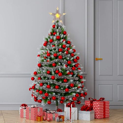 Miniatura 5 de Christmas Tree Topper Star with LED Lighted Star Treetop Rustic Holiday Tree Toppers Battery Powered for Indoor Xmas Ornaments Party Home Decoration