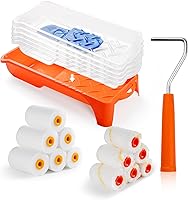 Vista 1 de Paint Roller, 2 Inch Small Paint Roller Kit with High-Density Foam Paint Roller, Microfiber Paint Rollers, Paint Tray, Paint Tray Liner, Roller