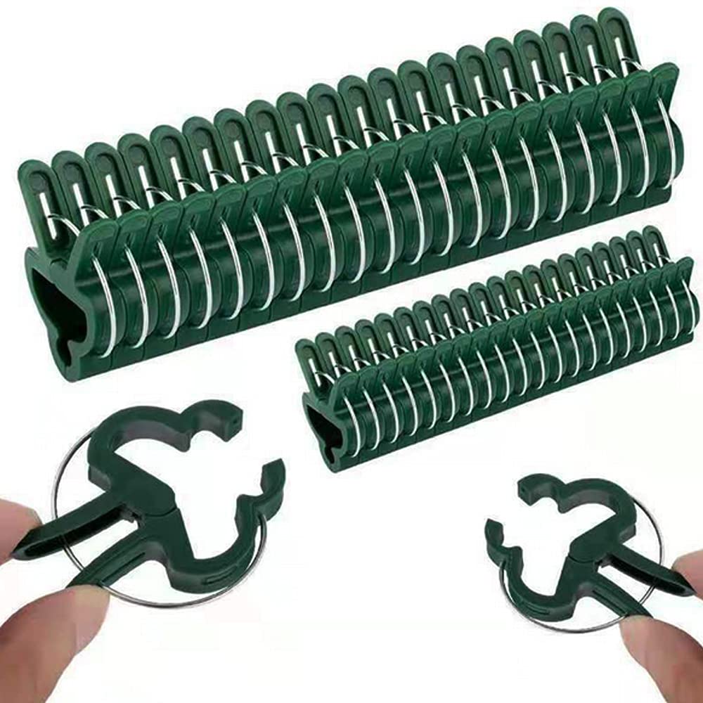 ZESLIV 20Pack of Garden Plant Support Clamps Grapevines Flower Clamps Rings Stems Flower Beds Grow From Creepers Conical Trellis Support Frame Vegetables