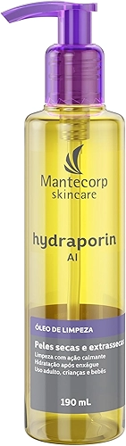 MANTECORP - Óleo de Limpeza Hydraporin AI - Limpa e Hidrata a Pele, Hidratação Intensa para Peles Secas e Sensíveis, Ação Calmante - 190ml