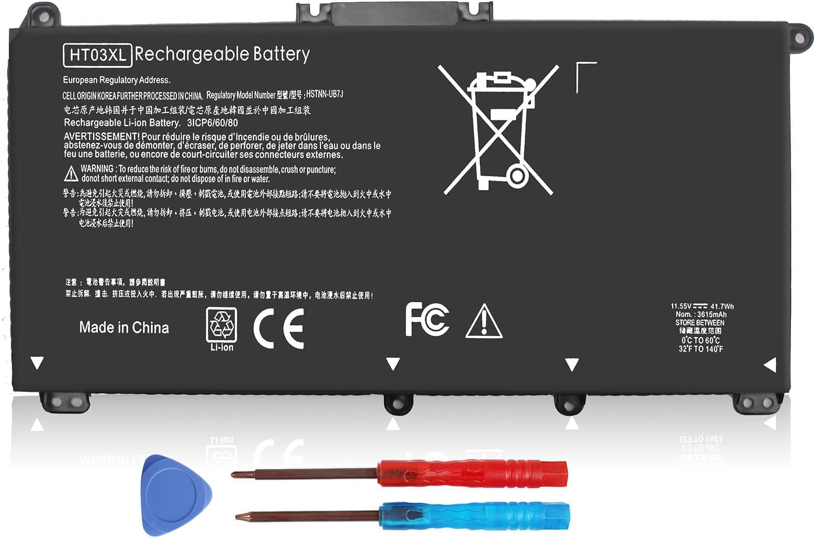 HT03XL L11119-855 Battery for HP Pavilion 15-DA 15-DB 15-DW 15-CS 15-DY 17-BY 17-CA 14-CE 14-CF 14-DF 14-DQ 14-DK 14M-DH 15-da0014dx 15-cs0053cl 15-dw0043dx 15t-dw100 15z-cw100 17-by1053dx L11421-422