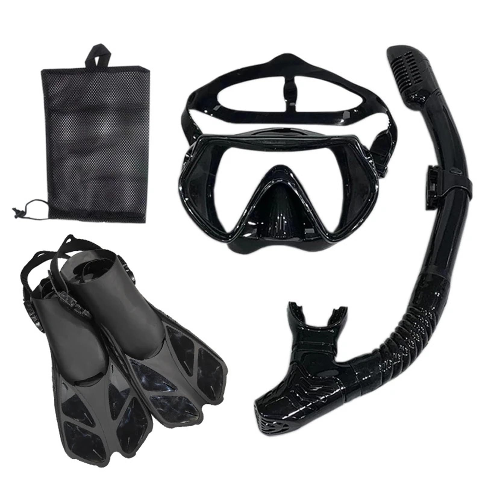 Buceo Máscara de Snorkel Máscara de Buceo y Gafas de Buceo con Tubo de respiración, Conjunto de Tubo de natación para Adultos Unisex