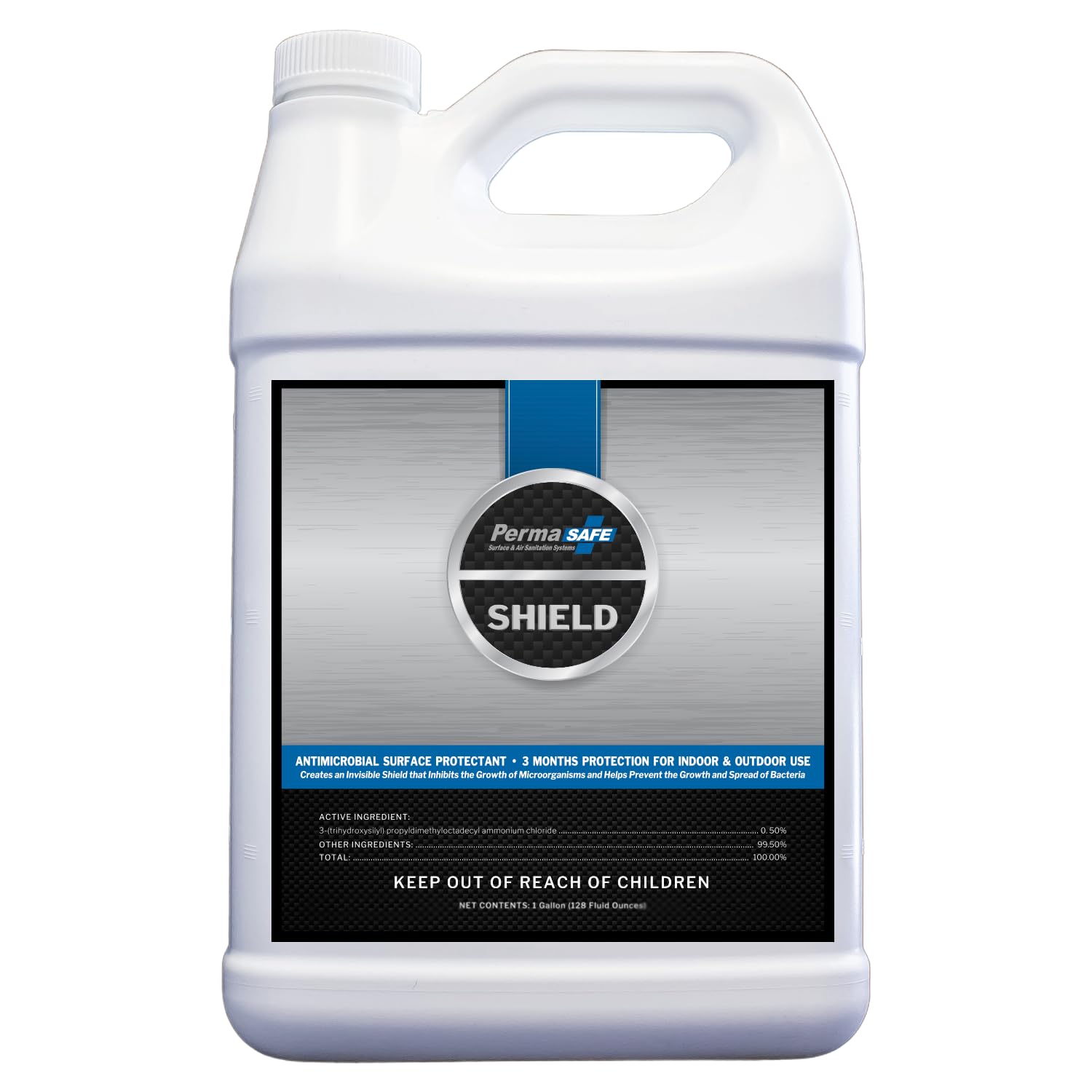 PermaSafe Shield, 90-Day Antimicrobial Surface Protectant; Mold, Mildew, Fungi, Algae and Odor Inhibitor, and More. 1 Gal.