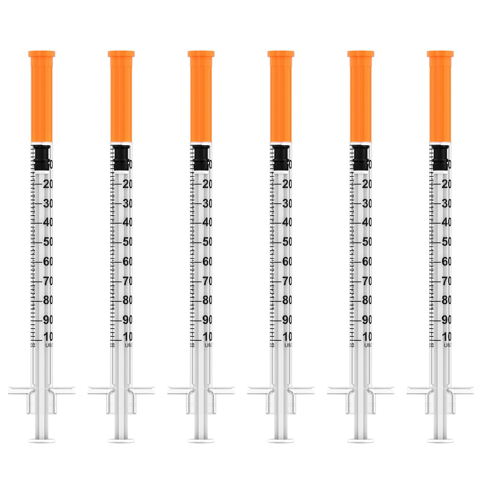 Photo 1 of U-100 1ml/cc Disposable Syringe with 30Ga 5/16" (8mm) Needle,30 Pack Individual Wrapped,| Lab Supplies