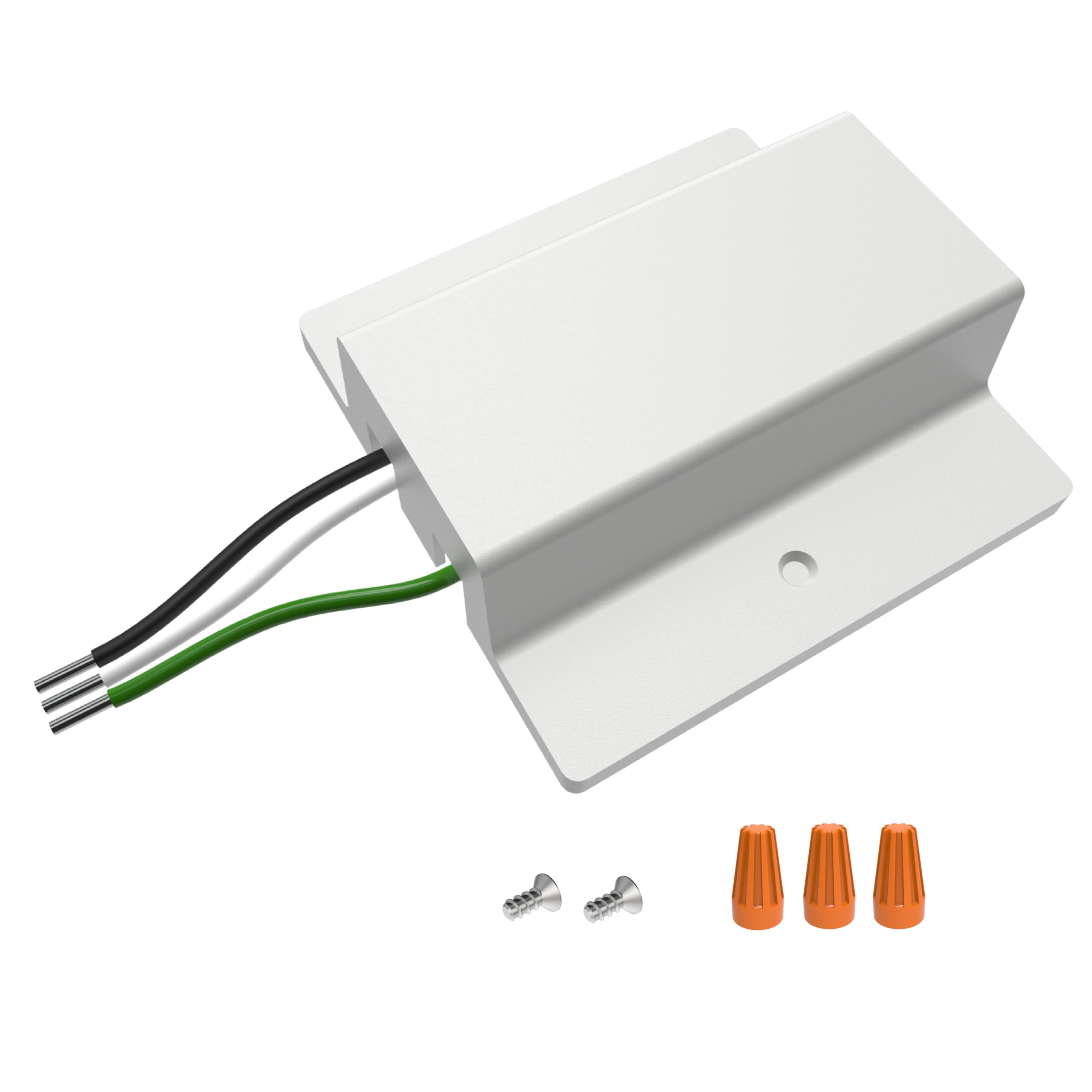 Lighting, H Track Floating Canopy Connector in White, UL Listed