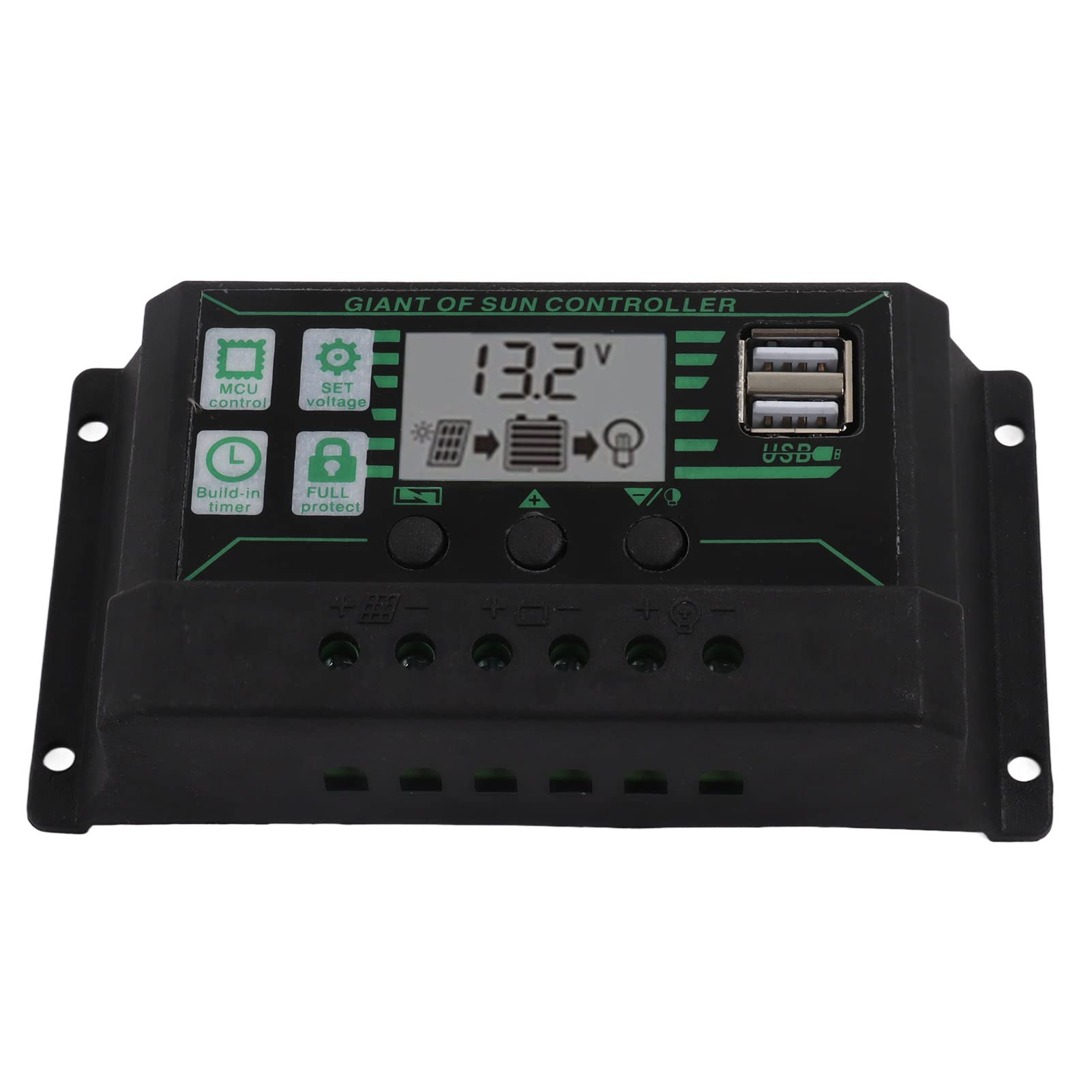Cryfokt Kit de Paneles Solares de 30W 12V 24V, Mantenedor de Cargador de Panel Solar con Controlador, Cable SAE, Cargador de Batería Solar para Automóvil, RV, Barco, Marino, Remolque