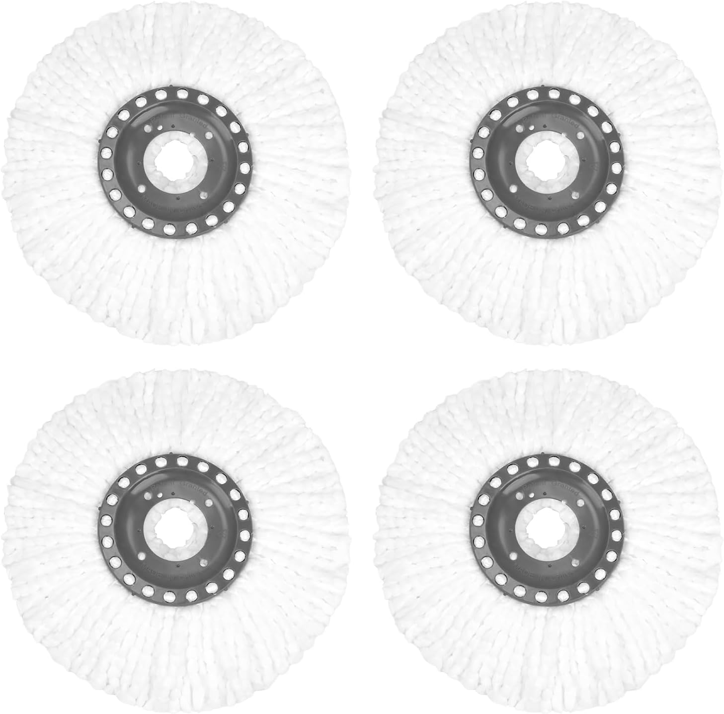 4 Pack Spin Mop Replacement Head for Hurrica, Mopnad, Cassabel and Other 360 Spin