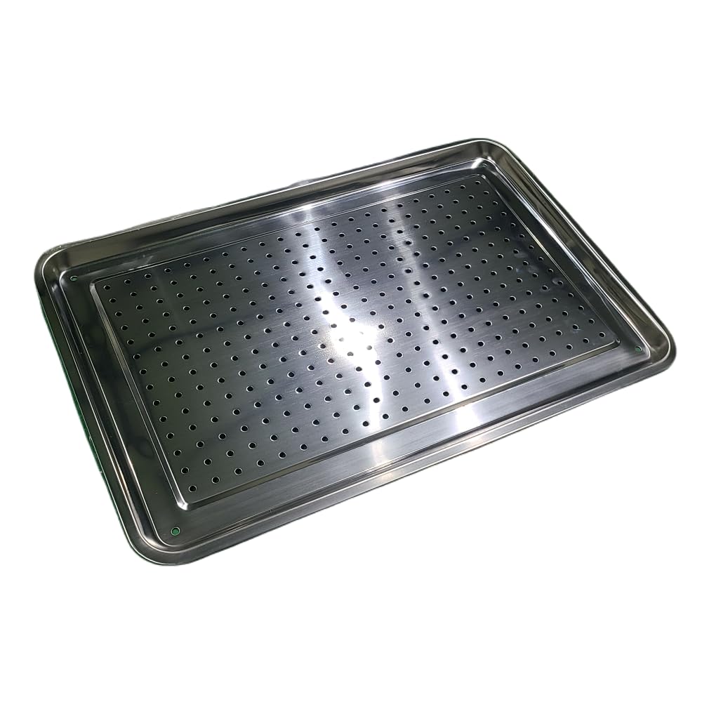 Amazon｜穴あき 大型ステンレス製トレイパン 40×60×2cm・業務用・高