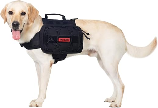 Amazon Co Jp Onetigris 犬用パック ハウンド旅行 キャンプ ハイキング バックパック サドルバッグ リュックサック M Lサイズの犬用 シューズ バッグ