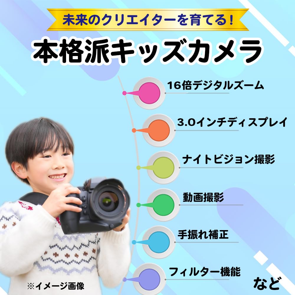 Amazon.co.jp: 高性能 キッズ カメラ 一眼レフ風 ゲームなし 小学生