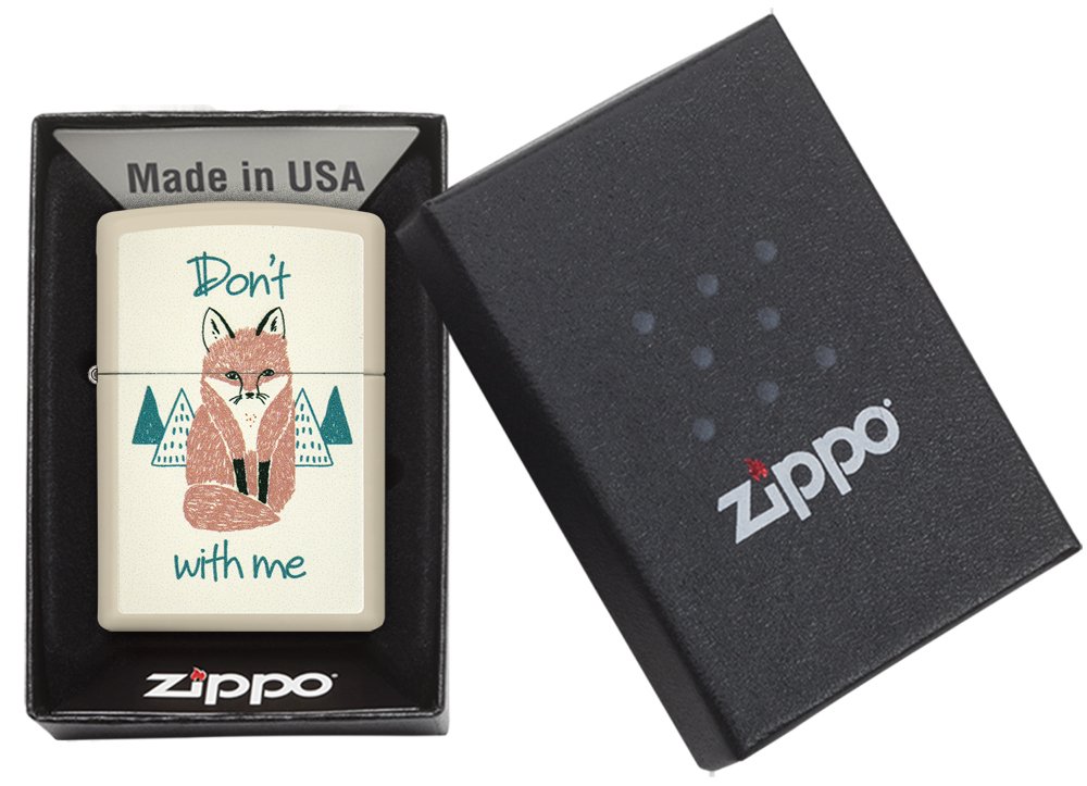 Buy Zippo Usa 29615 Brass Fox with Me Lighter (Beige) Online at
