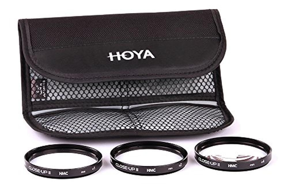 Hoya 67mm Close-UP Diopter Lens Filter Set II – +1, +2, and +4 Diopters Included for Close-Up Photography and Anamorphic Lenses – Multi-Coated Glass