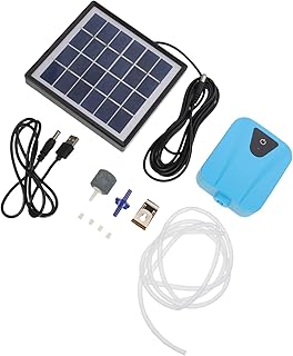 Balacoo Bombear Peixe Aquário Azul Aerador Ar Aeração Solar Oxigenador Bomba Tanque De Emergência Bomba De Oxigênio Céu Pesca Ao Ar Livre Alimentado Solar