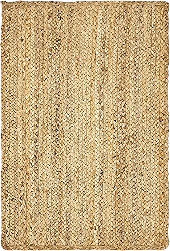 Unique Loom Braided Jute Collection Classic Quality Made Natural Hand Woven Area Rug (2' 0 X 3' 0 Rectangular, Natural) #TOP6