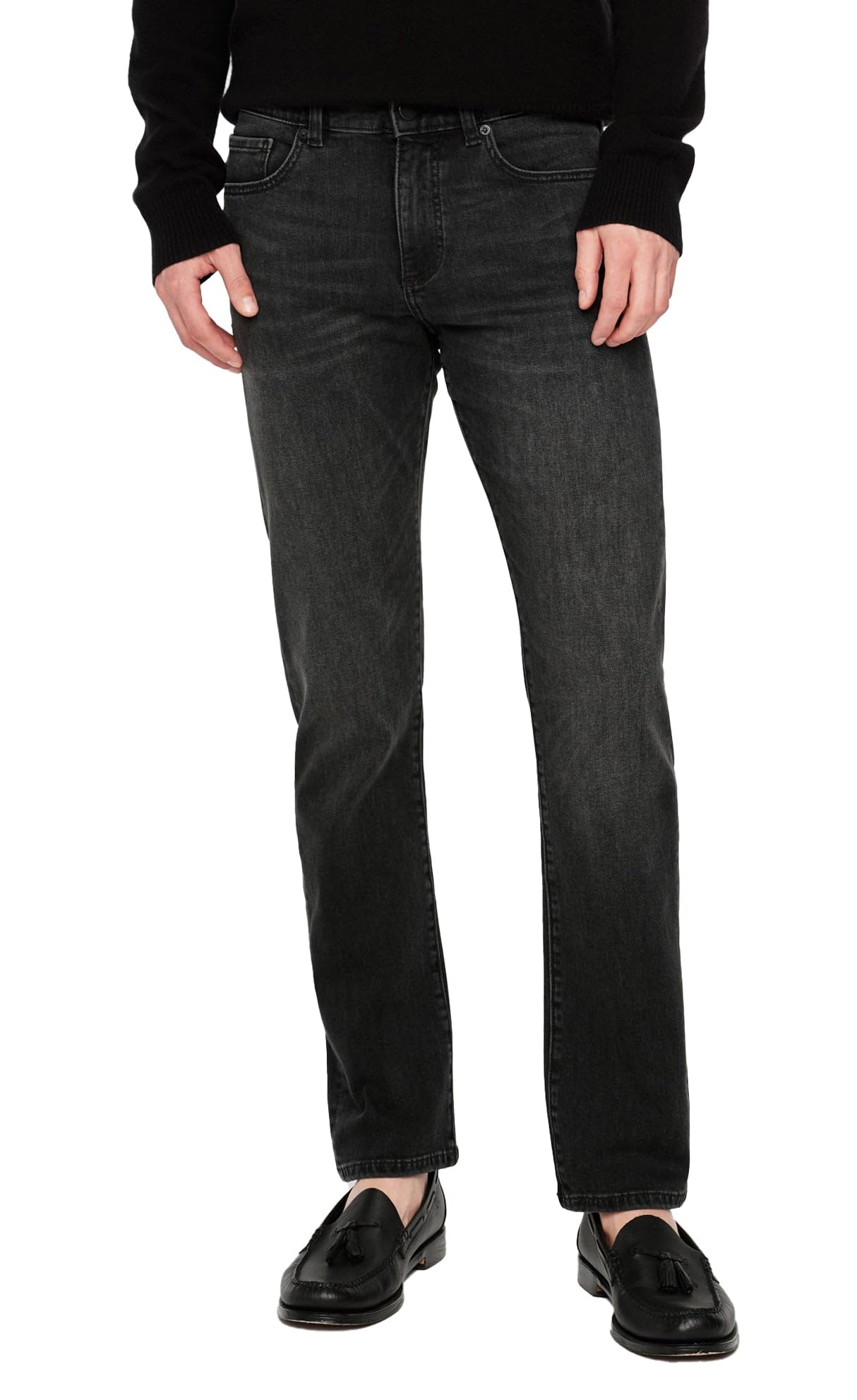 Grey Knit Slim Straight Jeans by DL1961