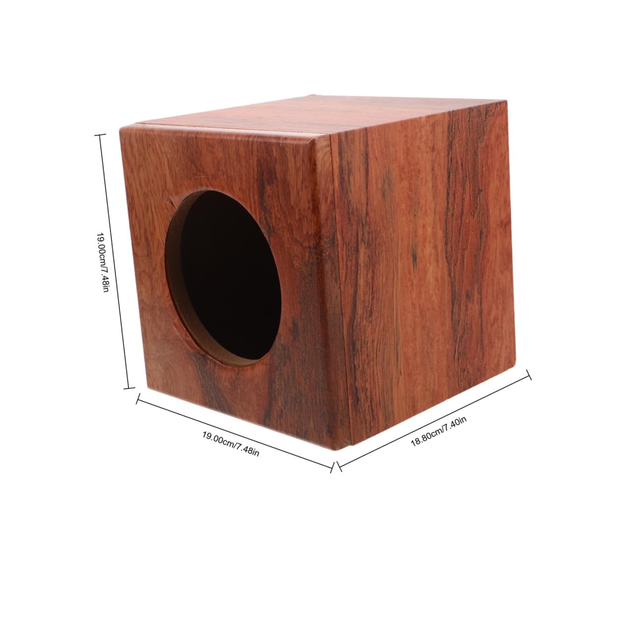 NUOBESTY Casse per Altoparlanti Auto Compatte Scatole Audio per Subwoofer Veicoli Contenitori Altoparlanti Legno Robusto Vuoto Messa Punto