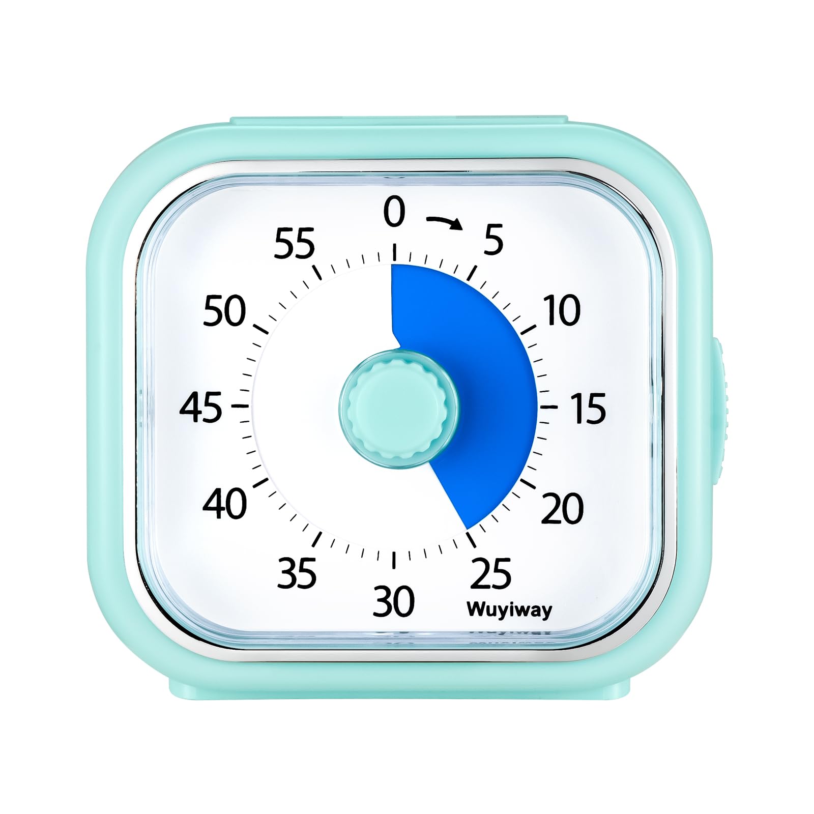 4.2" Wuyiway Visual Timer with Countdown Pause Function,Silent Classroom Timer,60-Minute Countdown Timer for Kids and Adults, Time Management Tool for School,Home, or Work (Light Blue)