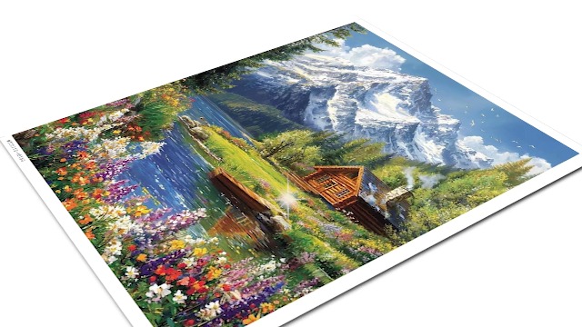 MAXBYE Pintura Por Números Para Adultos – Kit De Paisaje Fantástico De 40x50 Cm Con Lienzo Preimpreso, Pinceles Y 2 Ganchos De Pared, Ideal Para Principiantes Y Decoración Del Hogar