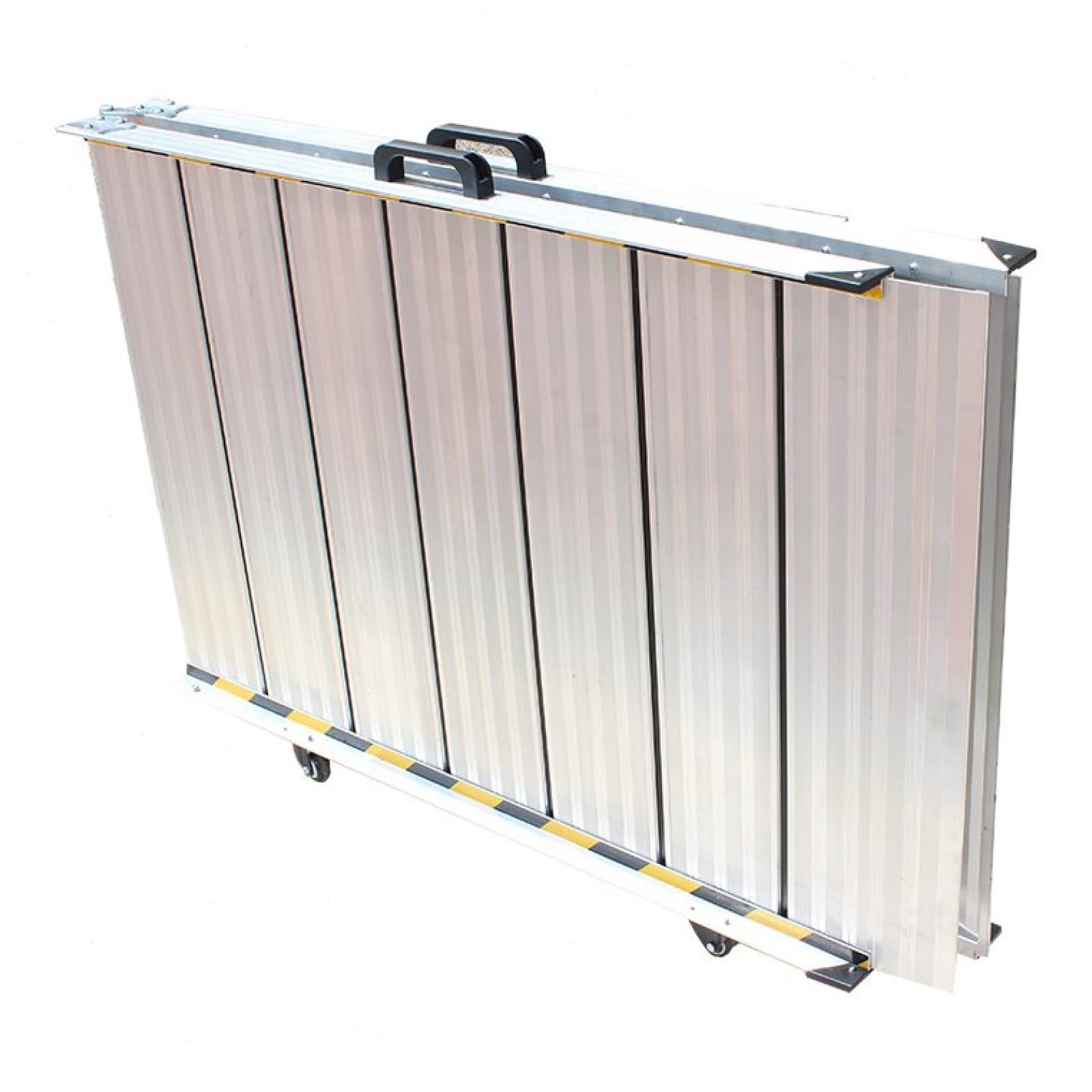 230 cm Bardzo Długa, Wytrzymała Aluminiowa Rampa Progowa, Udźwig 750 Funtów, Składana Rampa Podjazdowa Dla Wózków Inwalidzkich(230x75x5.5cm/90x29x2.1in)