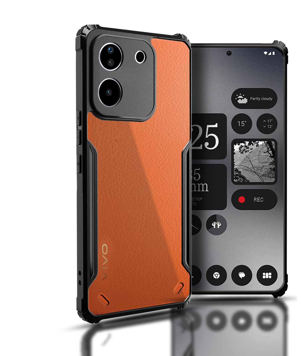 Hupshy iQOO Z9s Pro 5G Back Case Cover, Camera Bump Protection, Shockproof Bumper Crystal Clear, Slim 360 Degree Protection, Acrylic Transparent Eagle TPU+PC (Matte Black) (B0DF7TG4PQ) Amazon Price History, Amazon Price Tracker