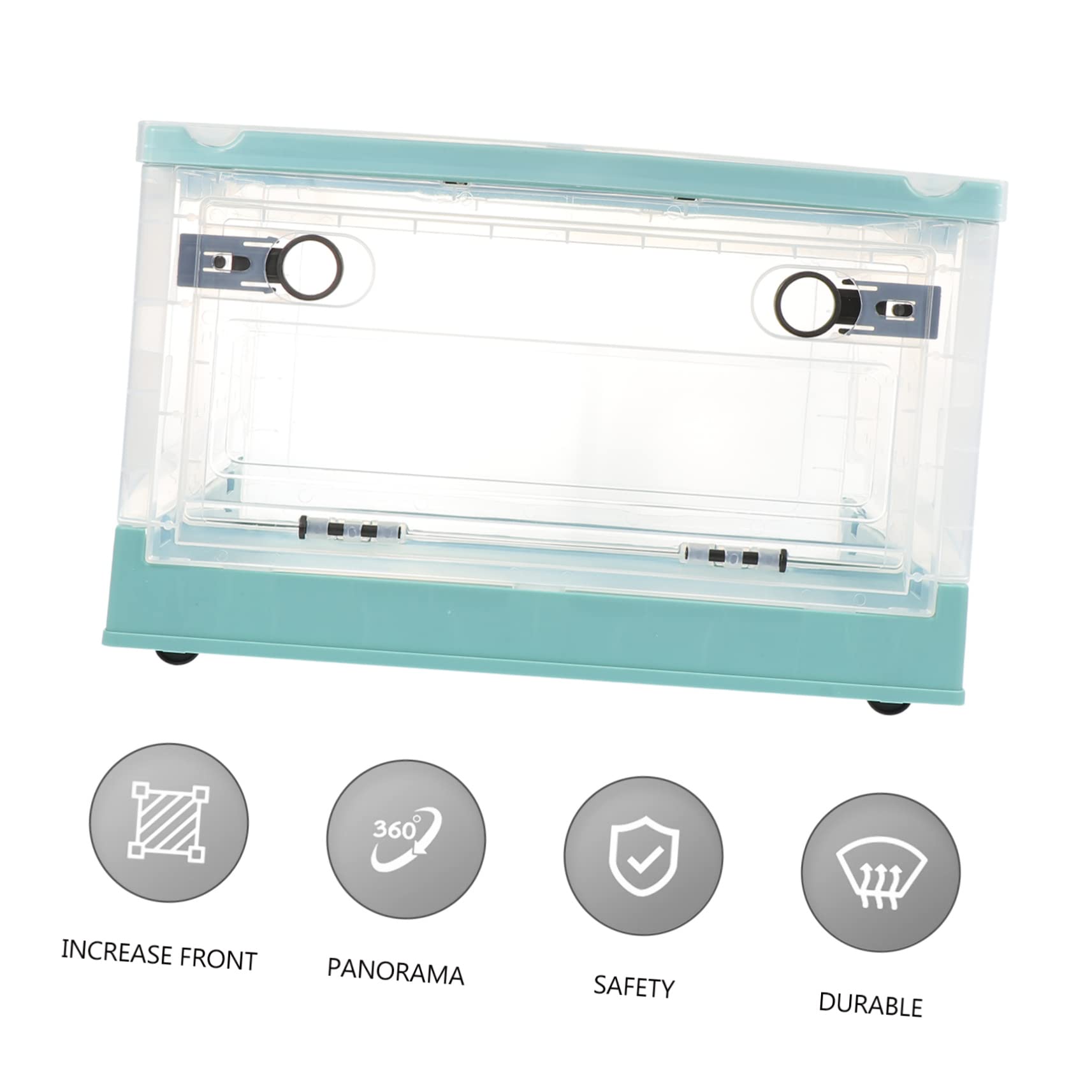Jaula Portátil para Hámster de Plástico Azul, 1 Set, Compacta | Buena Circulación de Aire, Diseño Transpirable, Fácil de Operar, Contenedor para Cría de Mascotas, Accesorio para Mascotas