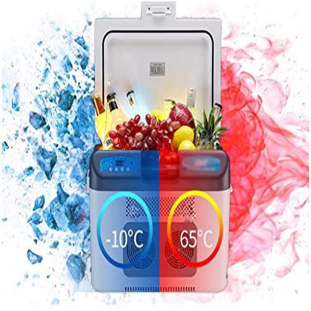 ZLM Frigorifero per Auto Mini frigo Frigorifero e riscaldatore, congelatore Super Silenzioso per Veicoli CC 12V 24V CA 220V Mini frigo per Auto 12L (12V / 24V / 220V)