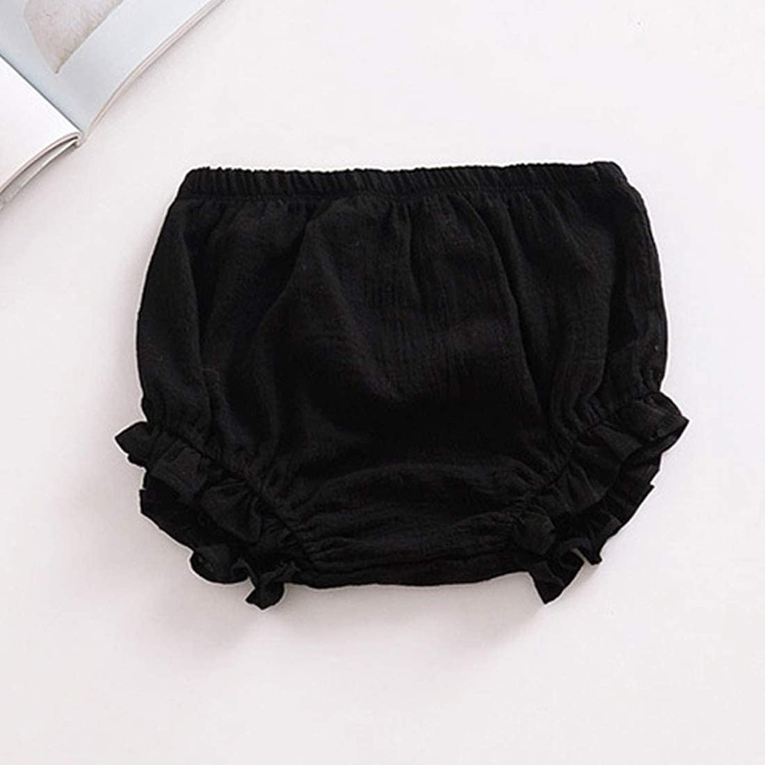 3PC Shorts Set Newborn Baby Girls Boys Pants Cotton Linen Blend Cute Floral Bloomers Triangle Shorts - Image 3