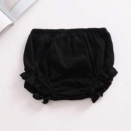 Miniatura 2 de Conjunto de 3 piezas de pantalones cortos para recién nacidos, para bebés, niñas y niños, mezcla de lino y algodón, lindos pantalones cortos