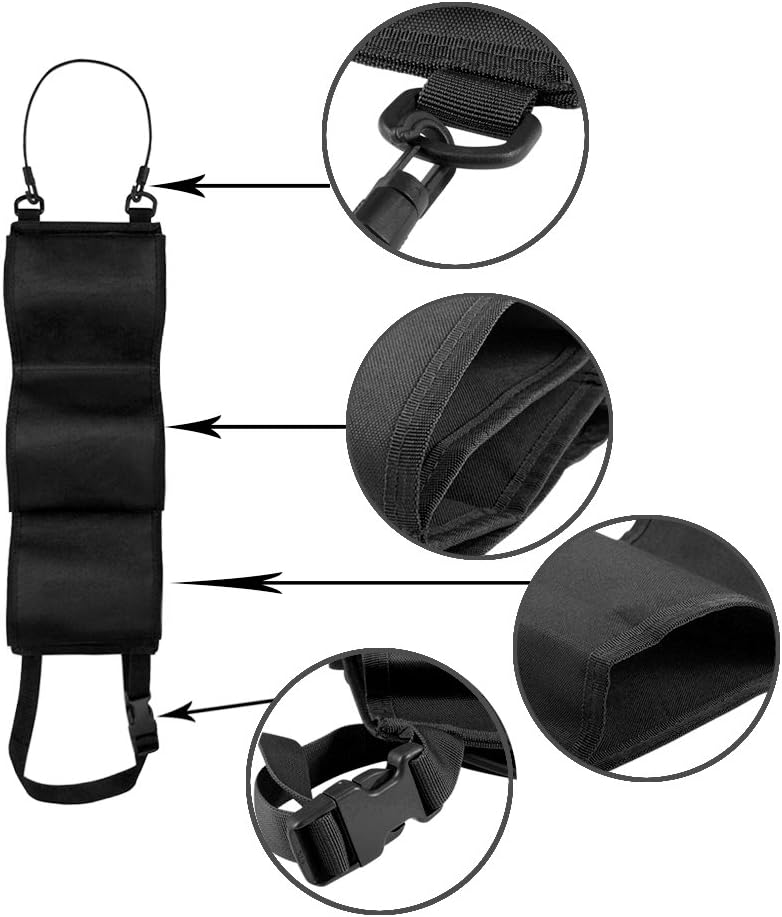 GVN Car Concealed Seat Back Gun Rack to Hold 3 Rifles for Rifle Hunting Fits Most Sedans SUVs Pickup Mini Vans in Pair Black : Sports & Outdoors