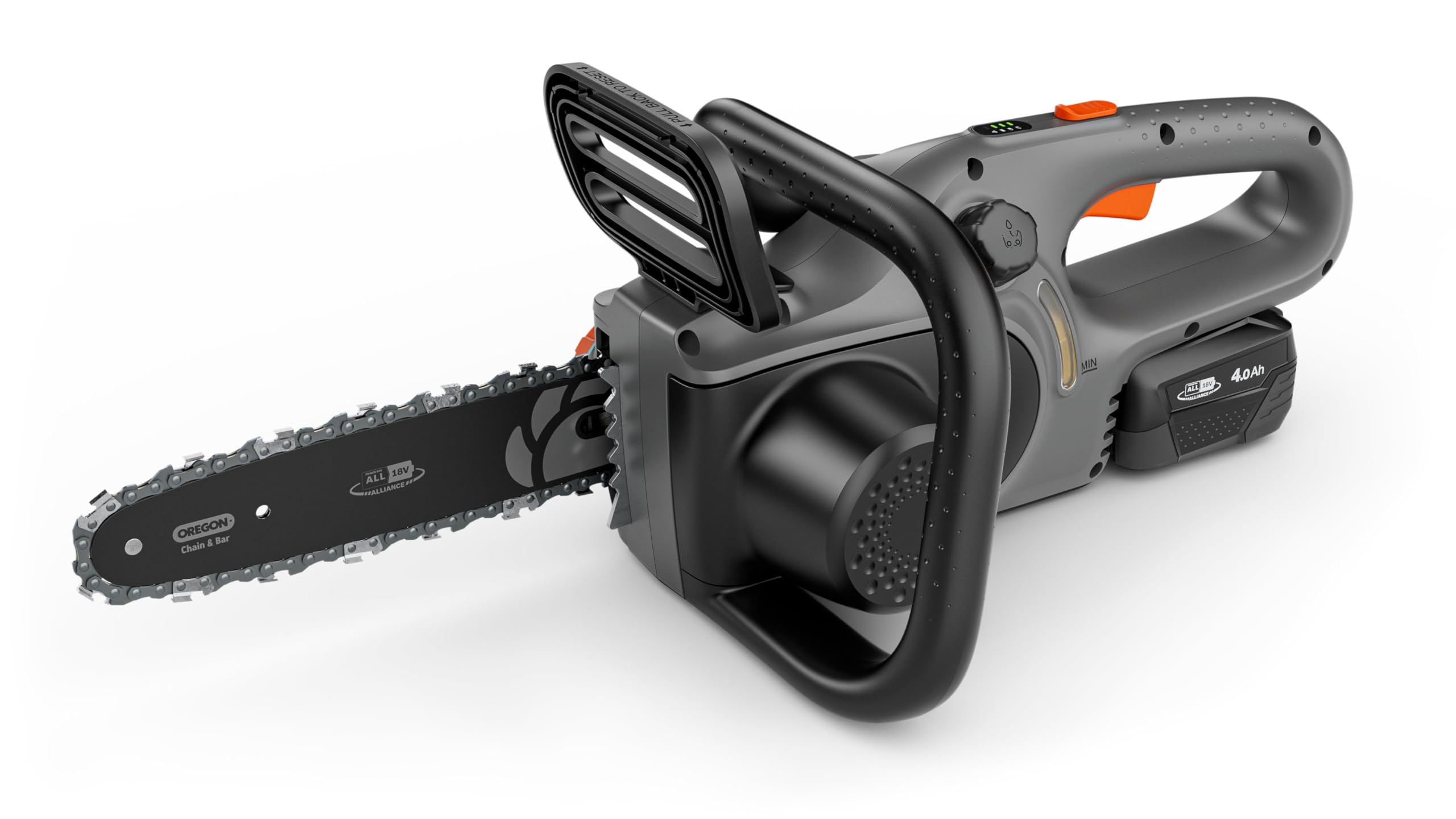 Gardena Akku-Kettensäge PowerSaw 250/18V P4A Ready-To-Use Set: Oregon Kette, Ergonomisch, Geräuscharm, Kettenbremse, Kabellos (14790-20)