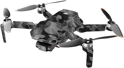Miniatura 2 de MightySkins Glitter brillante compatible con DJI Mini 2 Dron portátil - Camuflaje negro  Acabado de purpurina protector, duradero de alto brillo