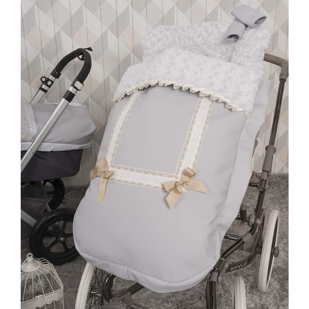 Babyline 2000667 - Skórzane krzesło worek szary