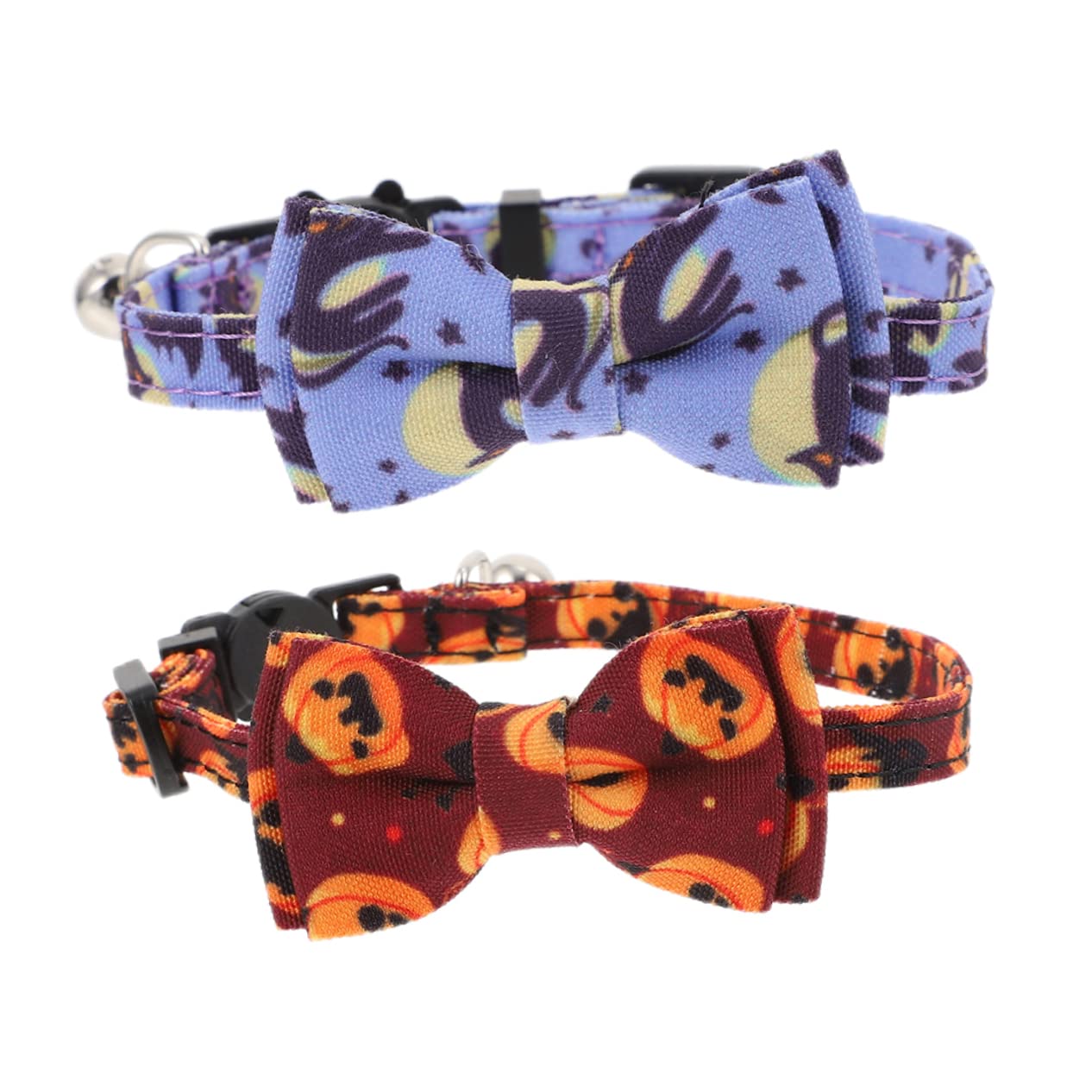 Collares para gatos ajustables de Halloween decorativos con enganche seguro