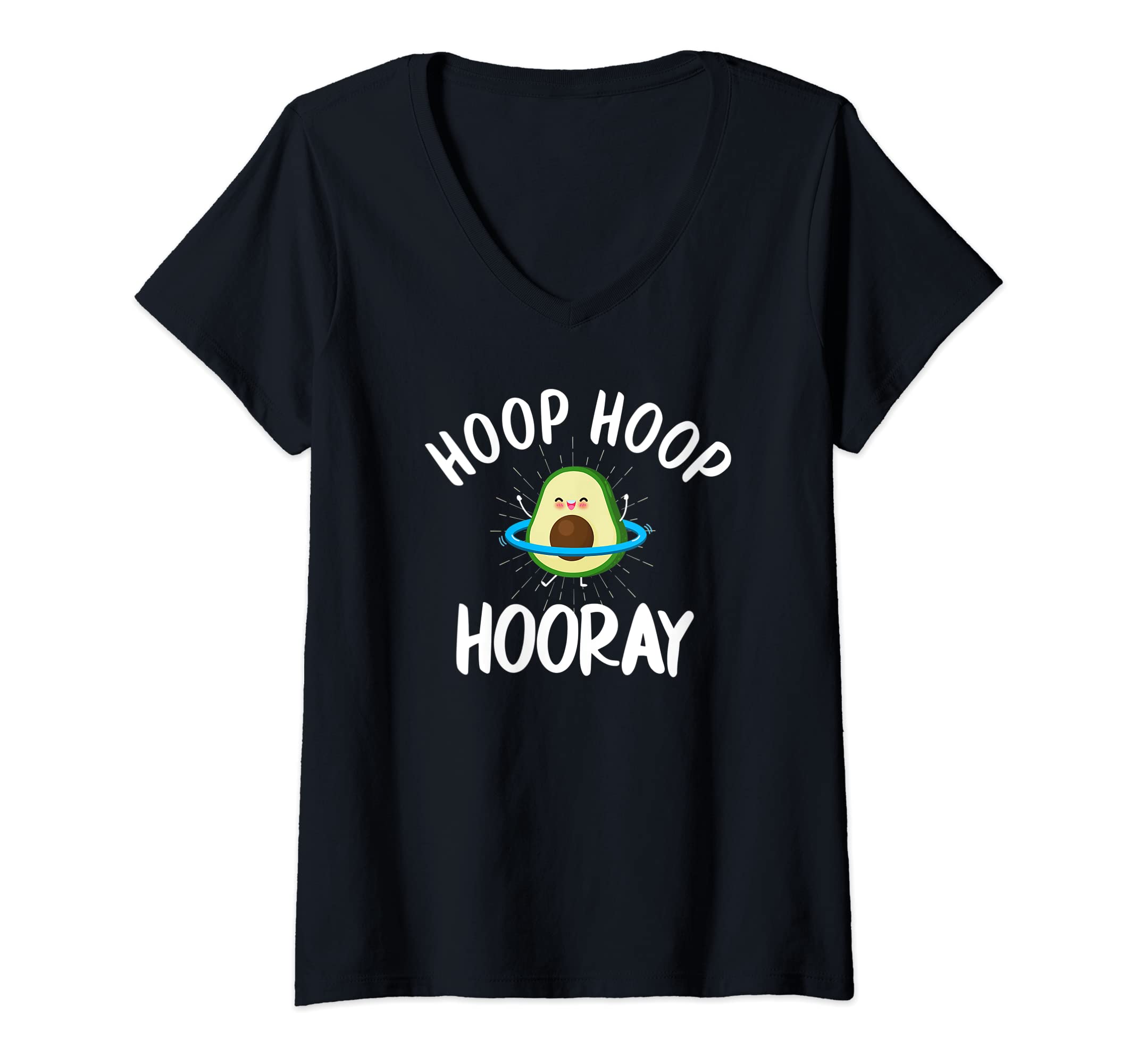 Womens Hulahoop Hullern Hula Girl Hoola Hop Training Hoopen T-Shirt V-Neck T-Shirt