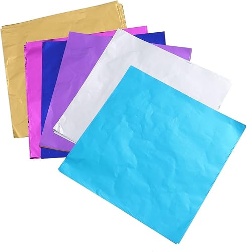Miniatura 8 de BESTONZON Paquete de regalo de hoja metálica de papel de papel de 200 piezas para embalaje de dulces de chocolate