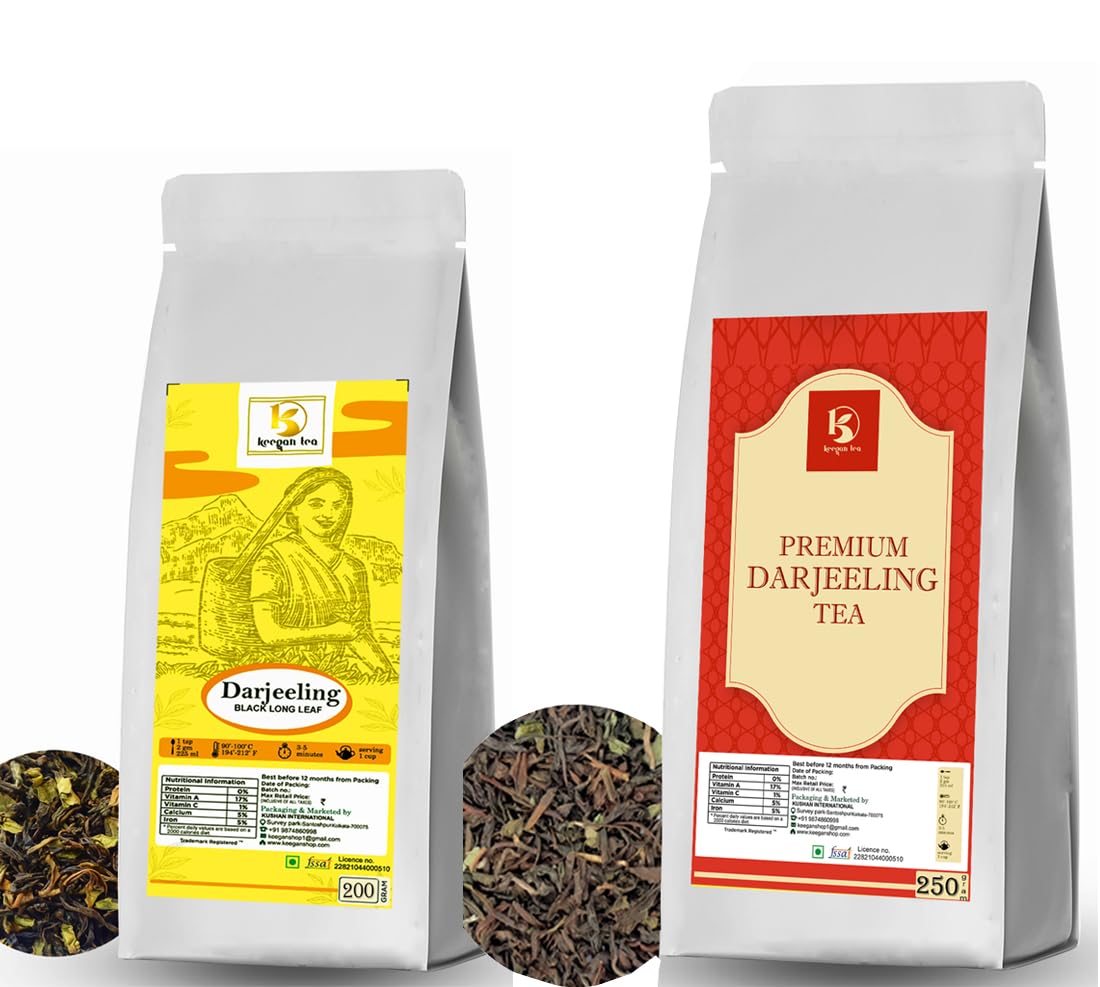 Keegan Tea Darjeeling Long Leaf & Premium Darjeeling Black Long Leaf Tea Combo(200gm+250gm) (B0CY5LTH6Y) Amazon Price History, Amazon Price Tracker